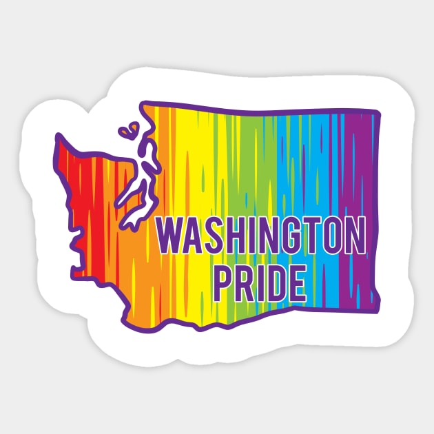 Washington Pride Sticker by Manfish Inc.